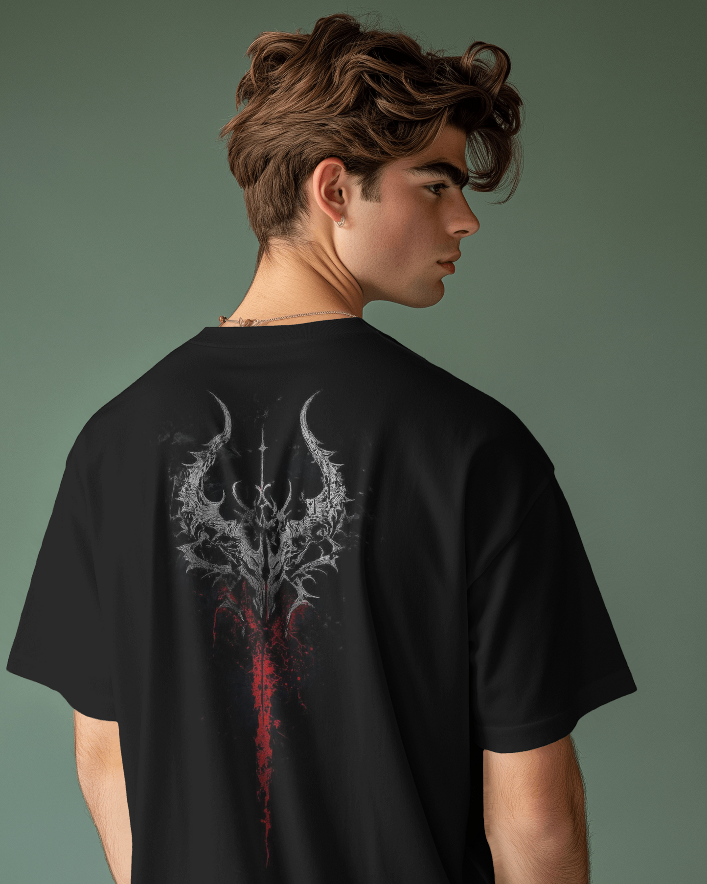 Shadow Trident Oversized Tee