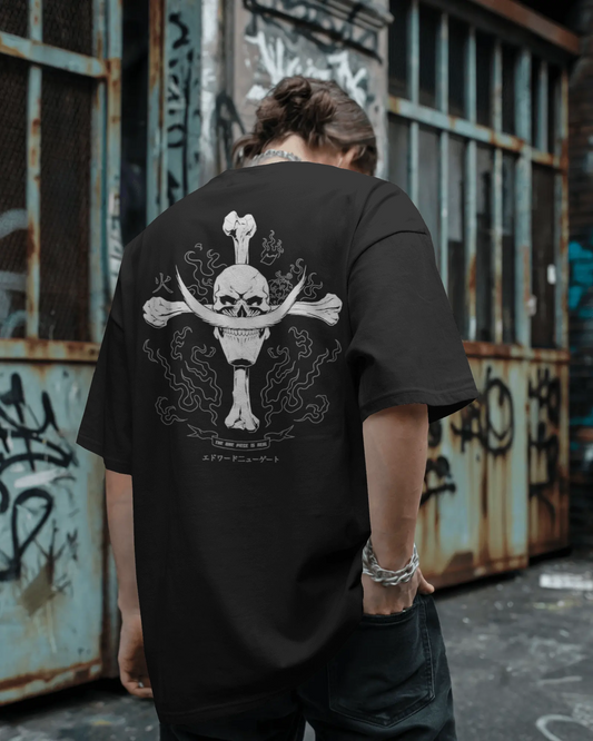 Whitebeard Pirates Jolly Roger Oversized Tee